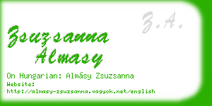 zsuzsanna almasy business card
